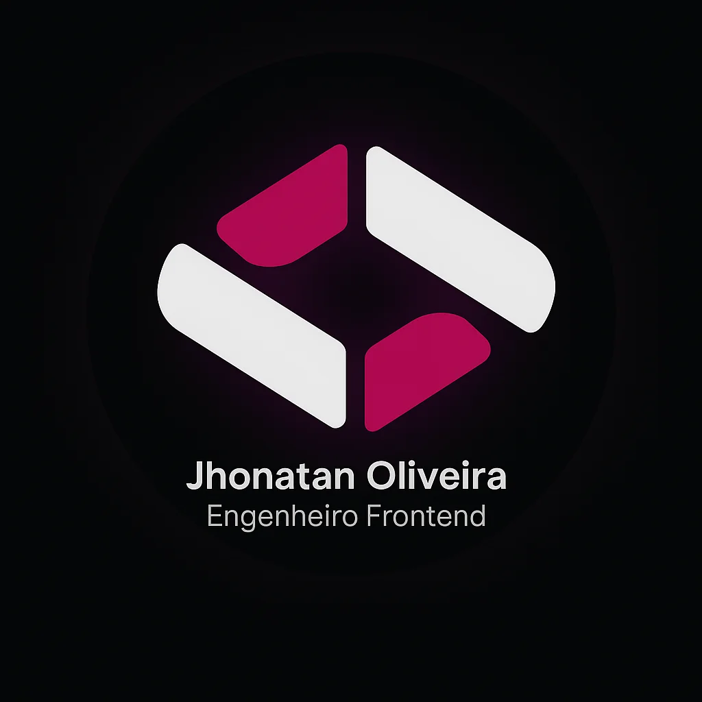 Arte oficial de apresentação do portfólio Jhonatan Oliveira